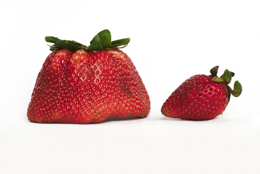 Big strawberry small strawberry