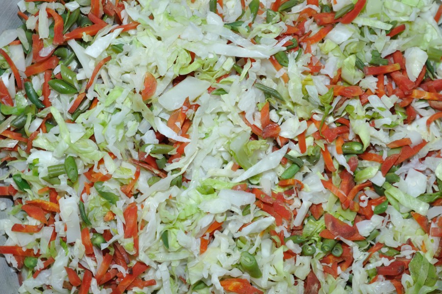 Chopped Boiled Vegetables - Kolkata 2011-02-19 1428