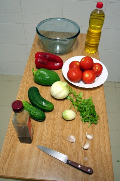 Ingredientes para gazpacho