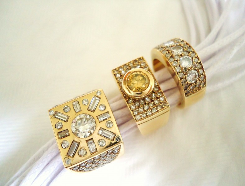 3 diamond rings