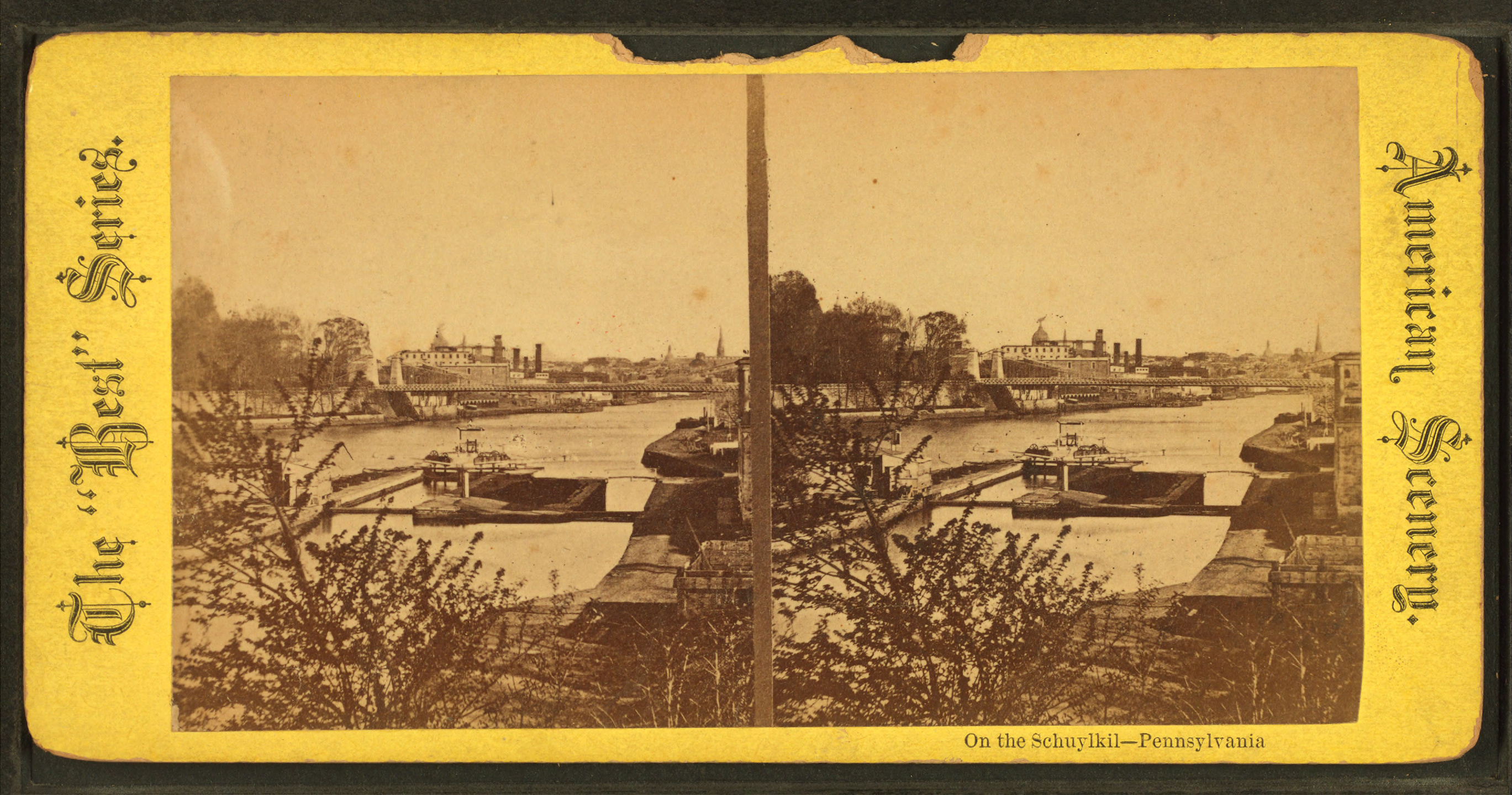 On the Schuylkil (Schuylkill), Pennsylvania, from Robert N. Dennis collection of stereoscopic views