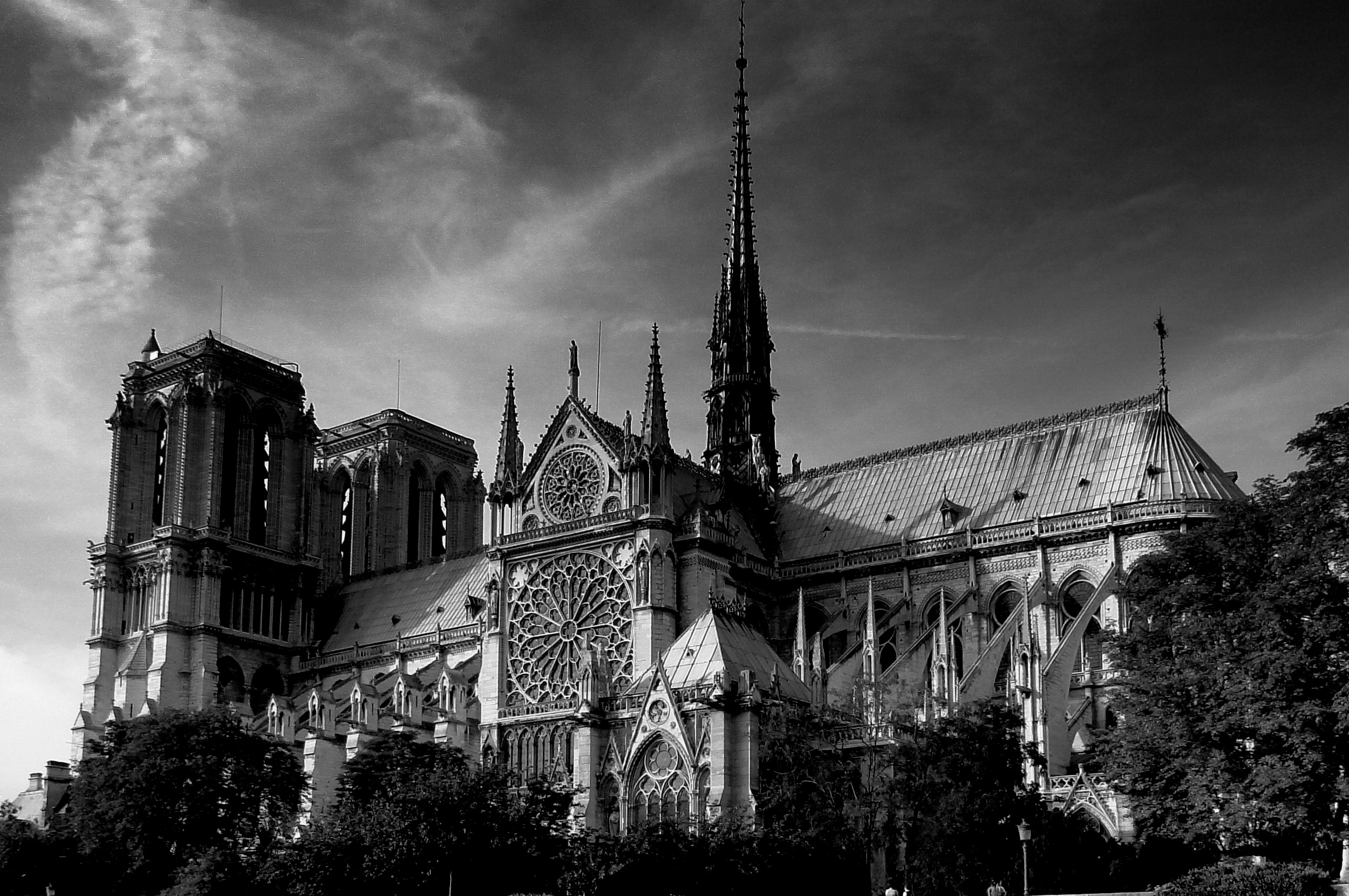 Cathédrale Notre-Dame de Paris 2011 N&B