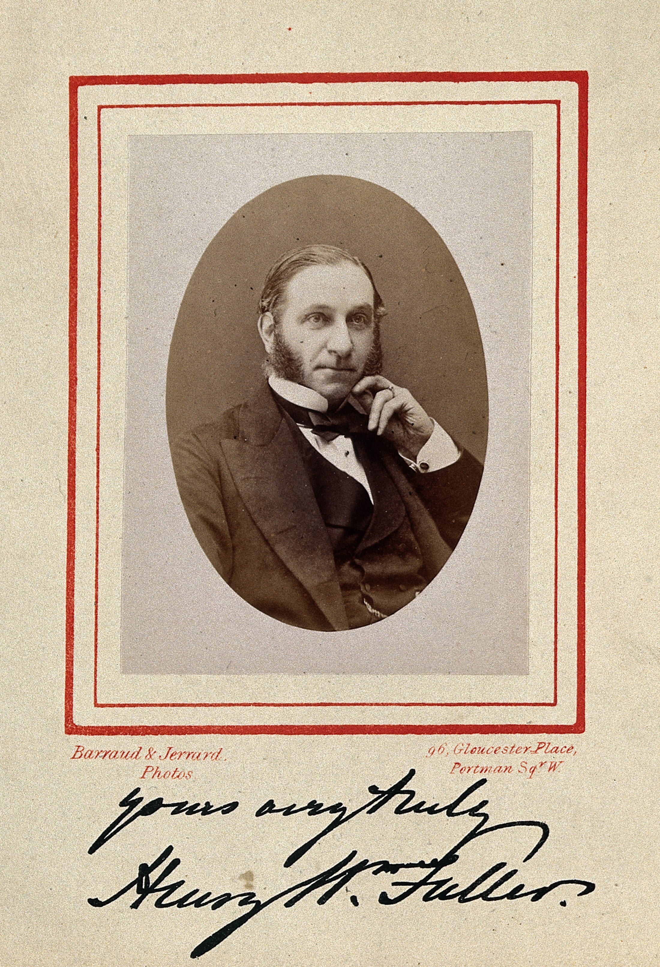 Henry William Fuller. Photograph by Barraud & Jerrard, 1873. Wellcome V0028381