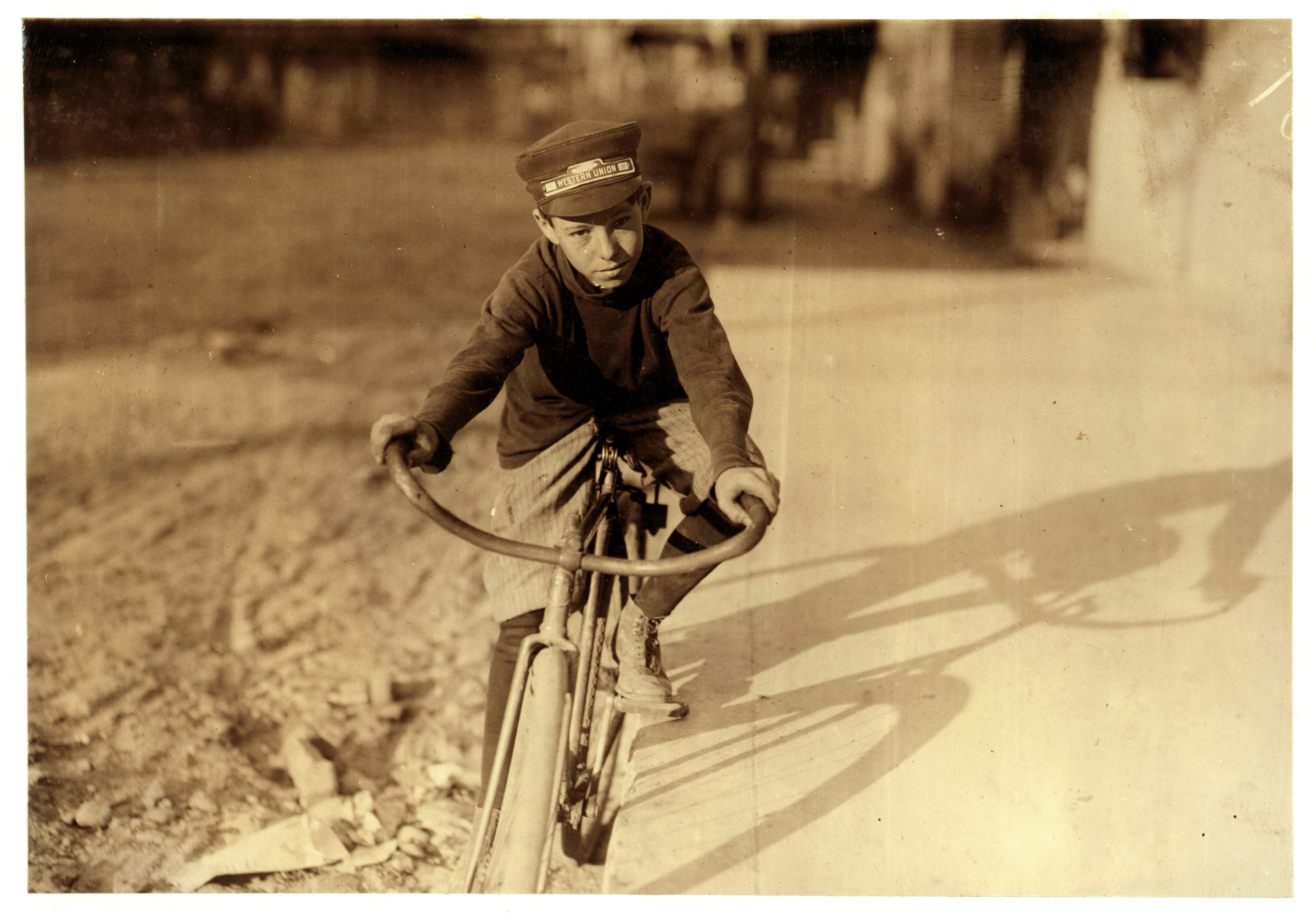 Lewis Hine, Curtin Hines, 14 years old, Western Union messenger, Houston, Texas, 1913