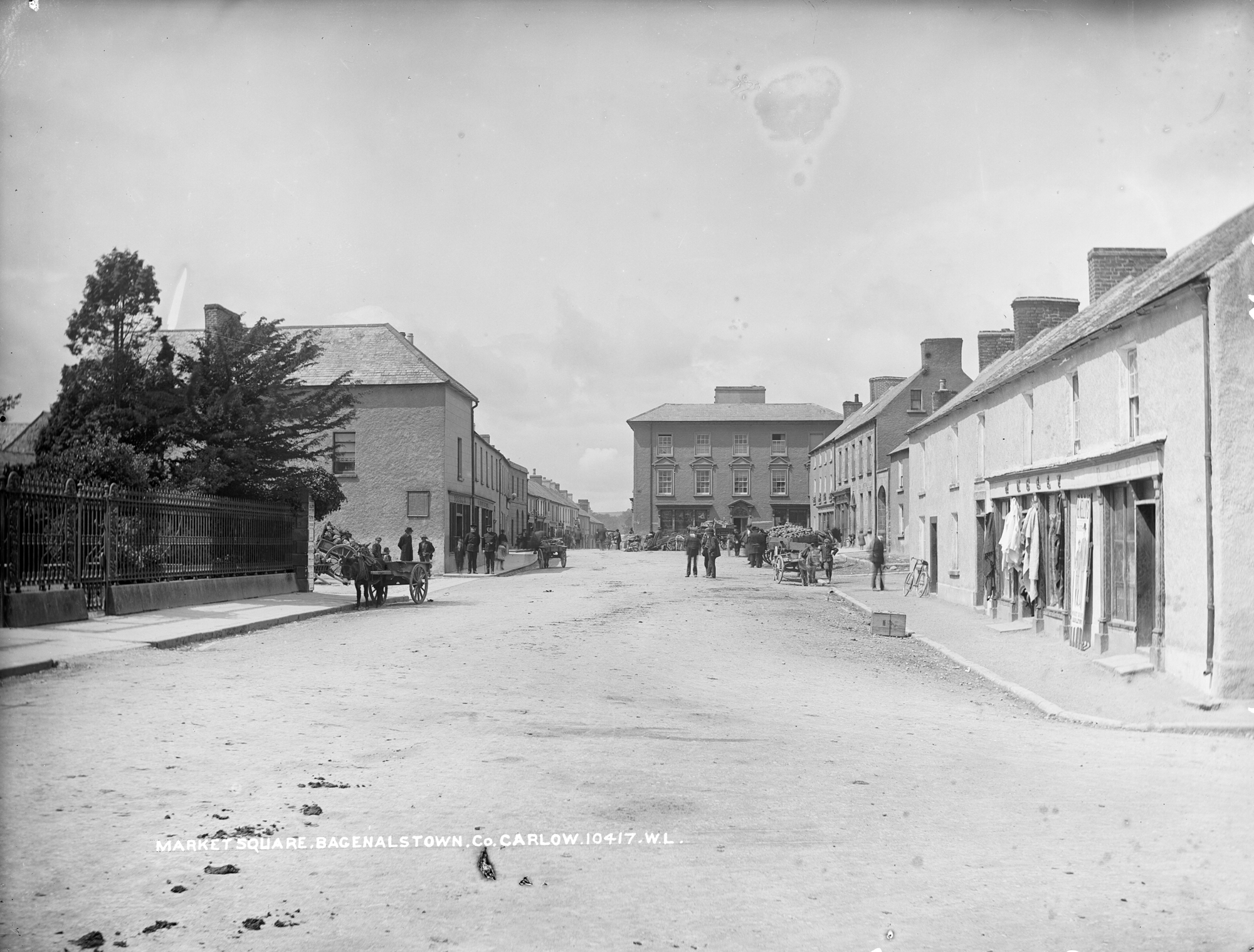 Market Square, Bagenalstown, Co. Carlow, late 19th century (7254204326)