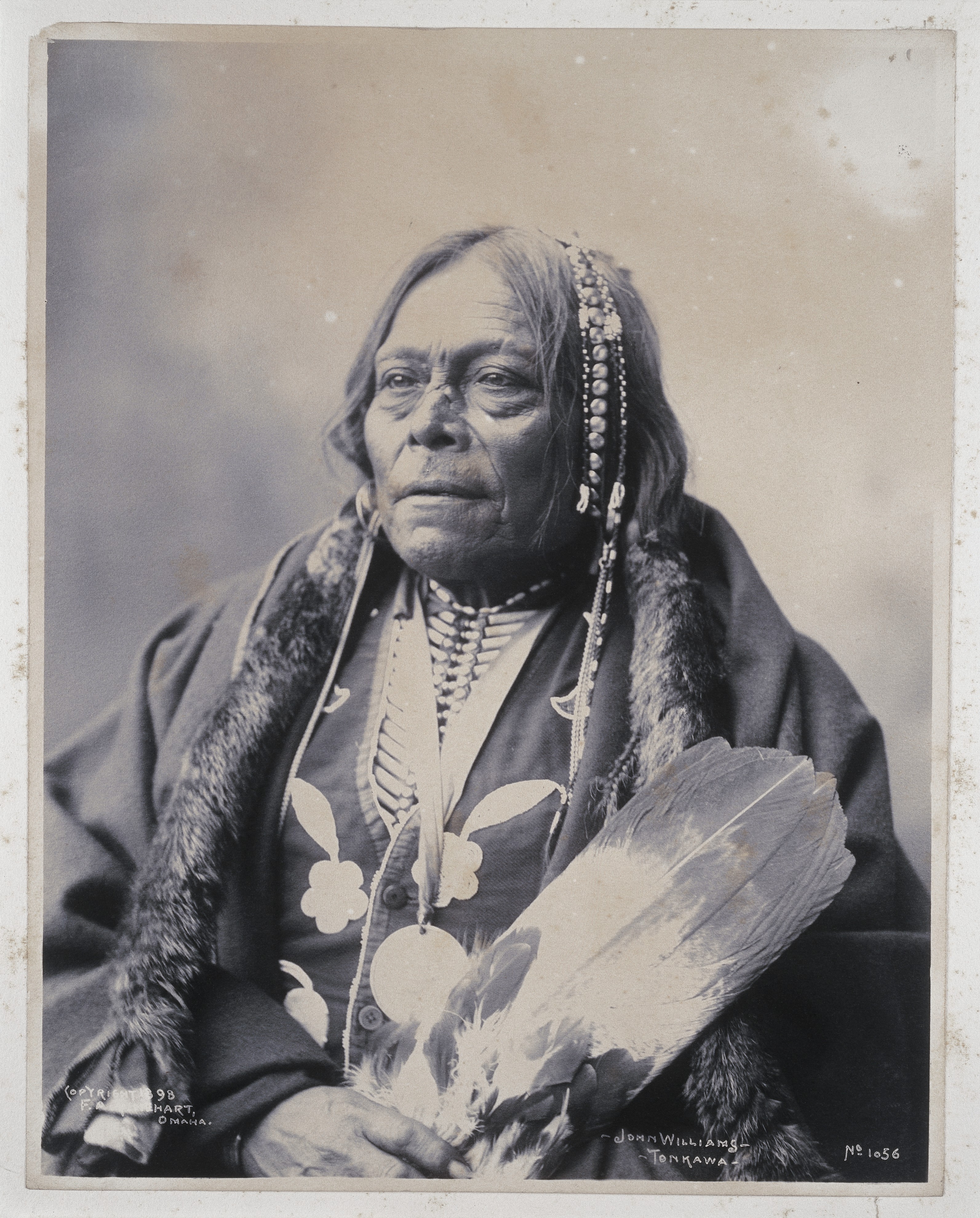 Portrait of John Williams, a Tonkawa Indian, 1898 Wellcome L0036498