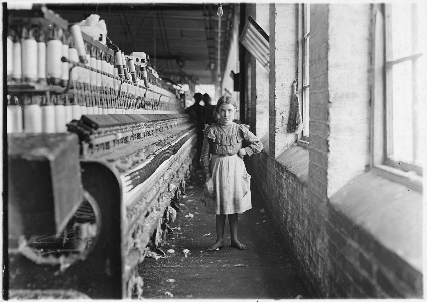 A little spinner in a Georgia Cotton Mill. - NARA - 523157
