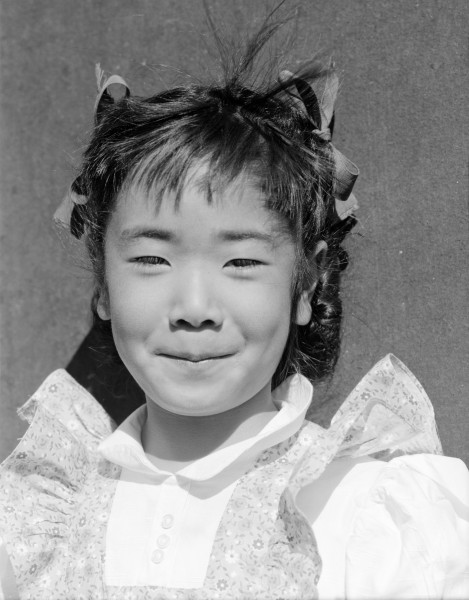 Ansel Adams, Portrait of Louise Tami Nakamura at Manzanar, 1943