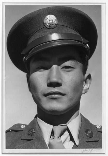 Ansel Adams Manzanar - Corporal Jimmie Shohara, Manzanar Relocation Cente - LOC ppprs-00263