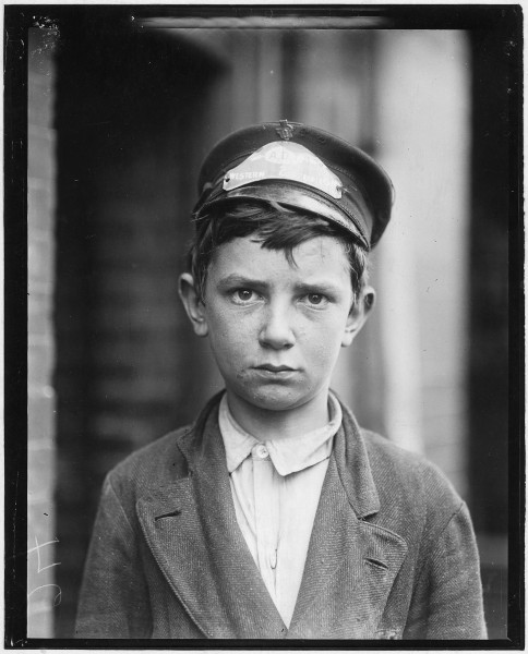 Richard Pierce, Western Union Telegraph Co. Messenger No. 2. 14 years of age. 9 months in service, works from 7 a.m.... - NARA - 523312