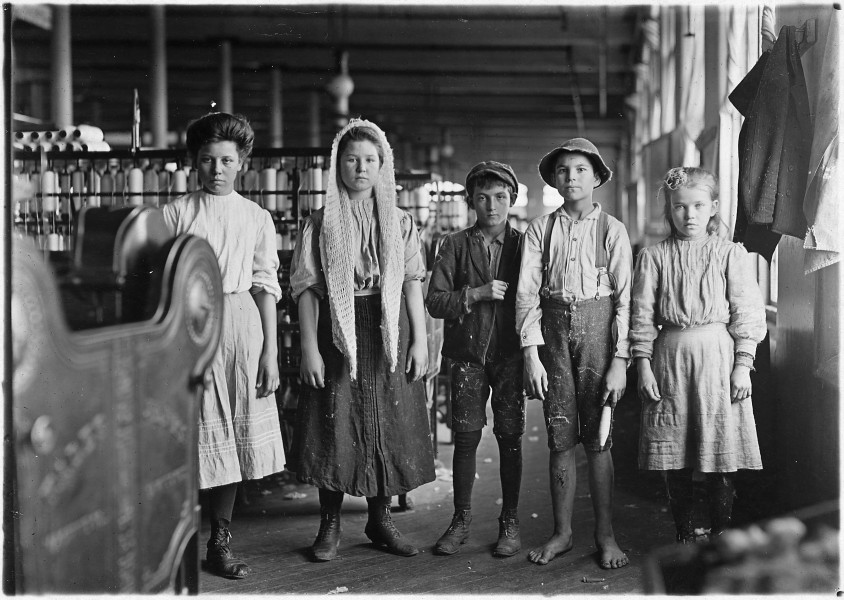Spinners and doffers in Lancaster Cotton Mills. Dozens of them in this mill. Lancaster, S.C. - NARA - 523121