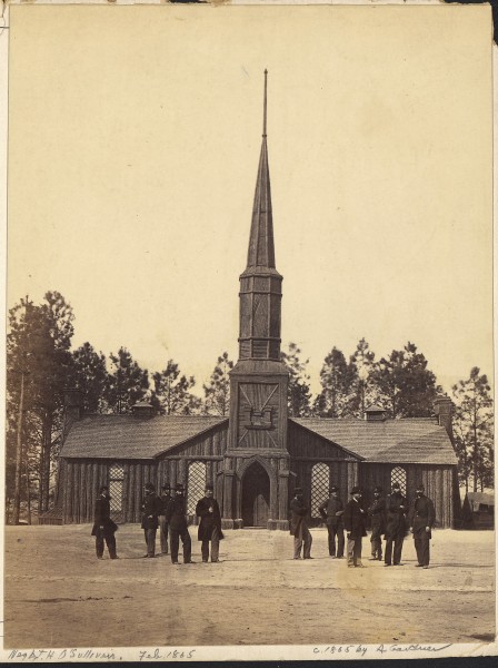 Virginia, Poplar Grove. Church constructed by the 50th New York Volunteer Engineers. - NARA - 533348