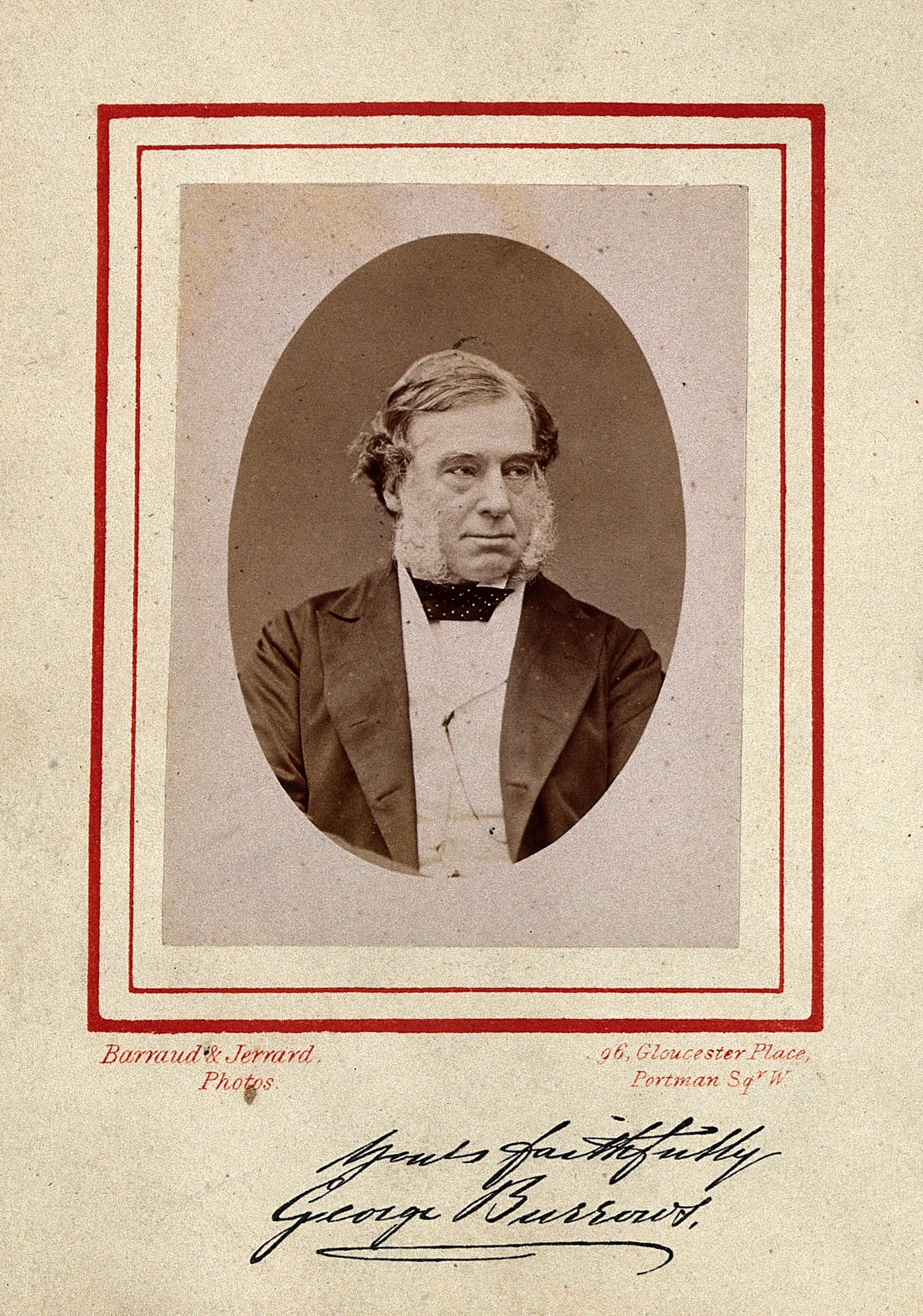 Sir George Burrows. Photograph by Barraud & Jerrard, 1873. Wellcome V0028378