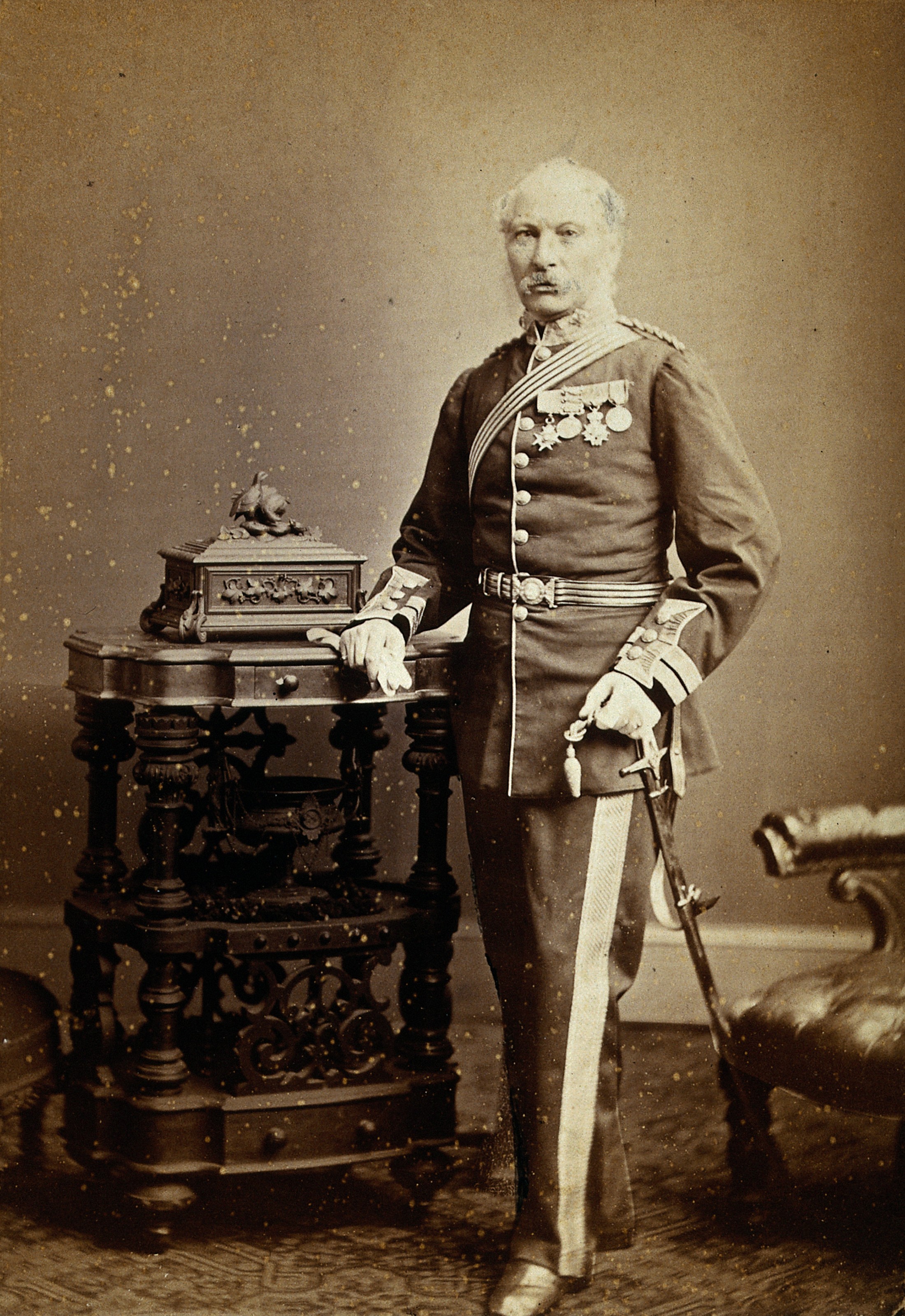 Sir Thomas Longmore. Photograph by Adams & Stilliard, 1877. Wellcome V0026743
