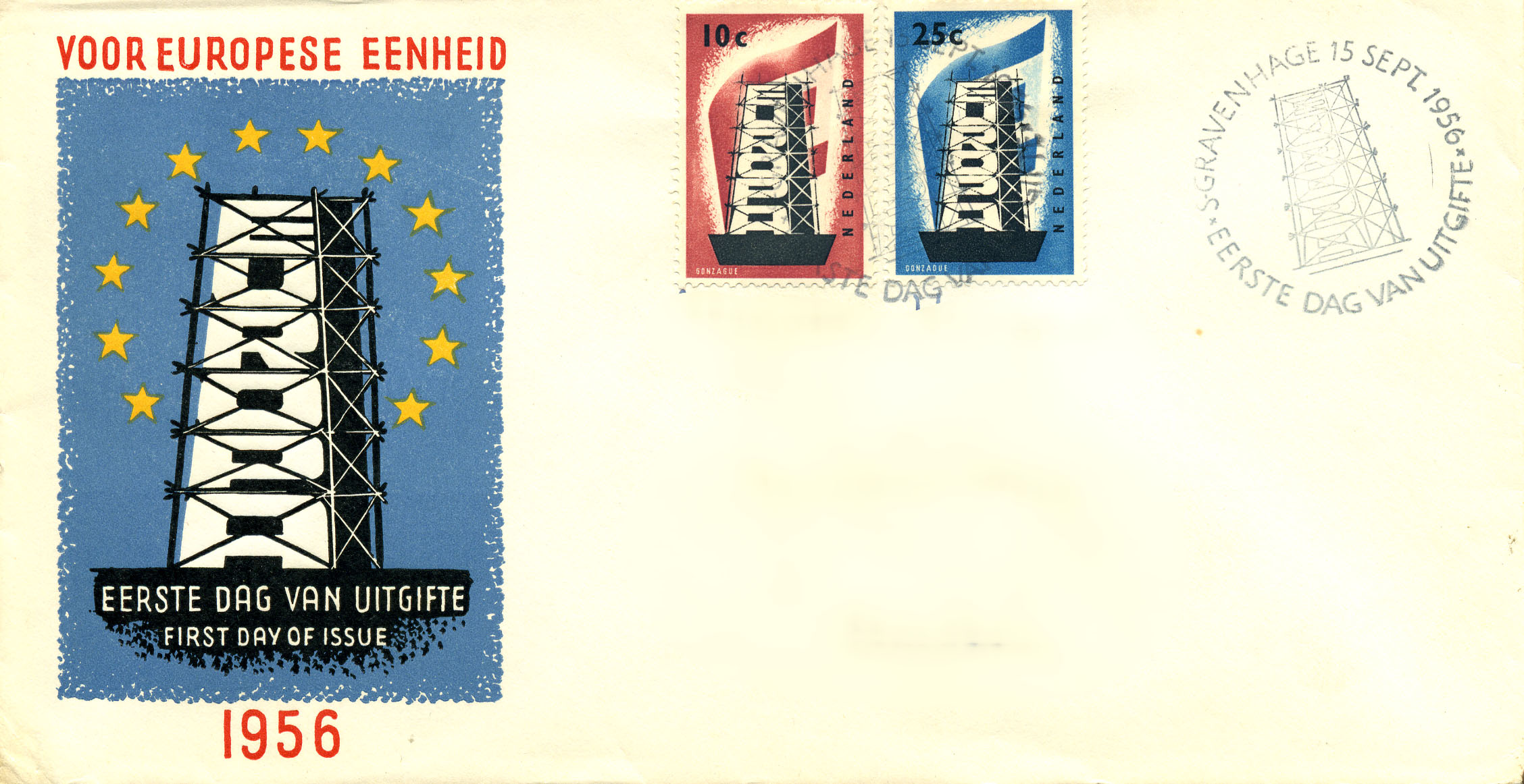 First day cover 1956-09-15