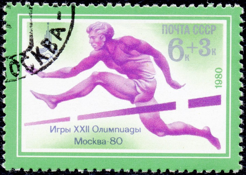 1980. XXII Летние Олимпийские игры. Бег с барьерами