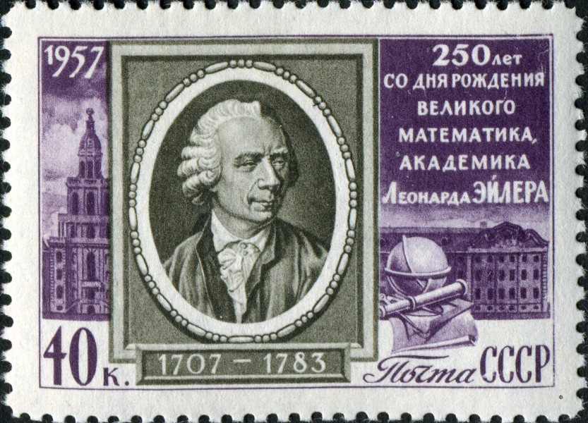 Euler-USSR-1957-stamp