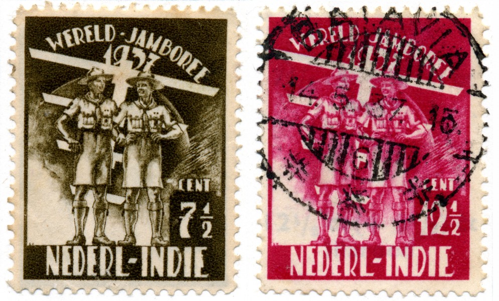 Postzegel NI 1937 nr226-227