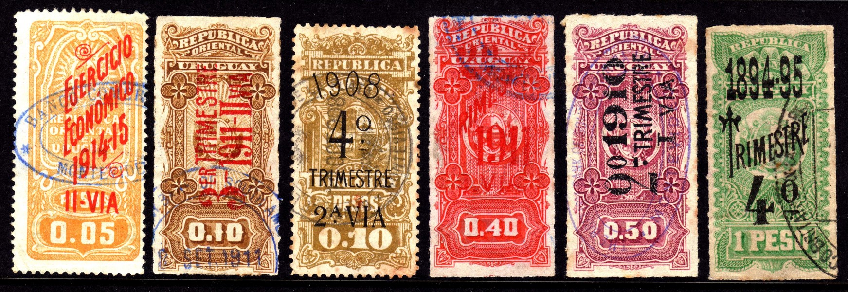 Revenue stamps of Uruguay
