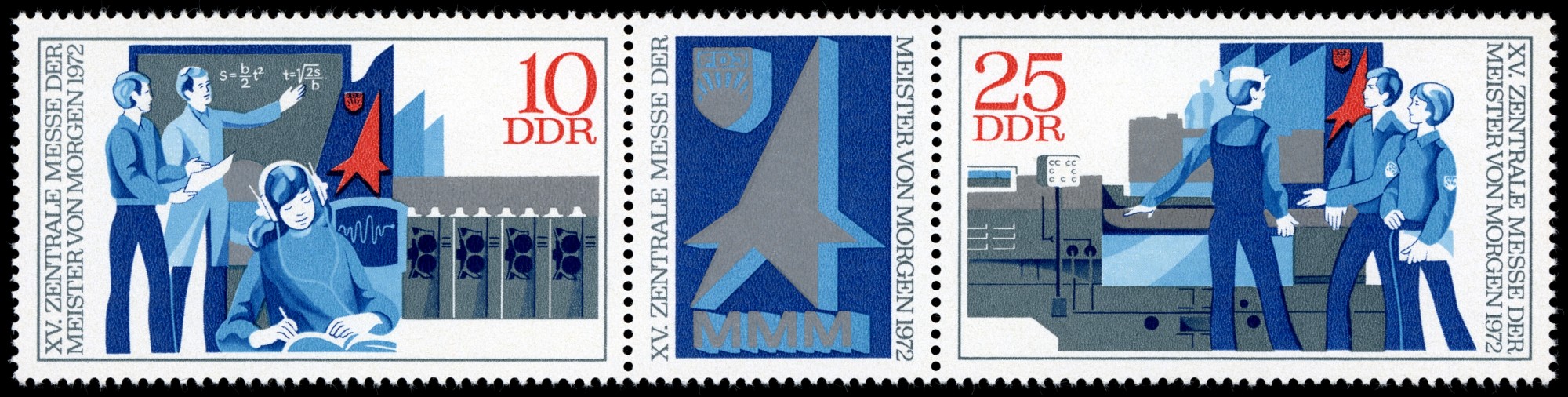 Stamps of Germany (DDR) 1972, MiNr Zusammendruck 1799, 1800