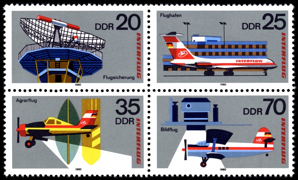 Stamps of Germany (DDR) 1980, MiNr Zusammendruck 2516-2519