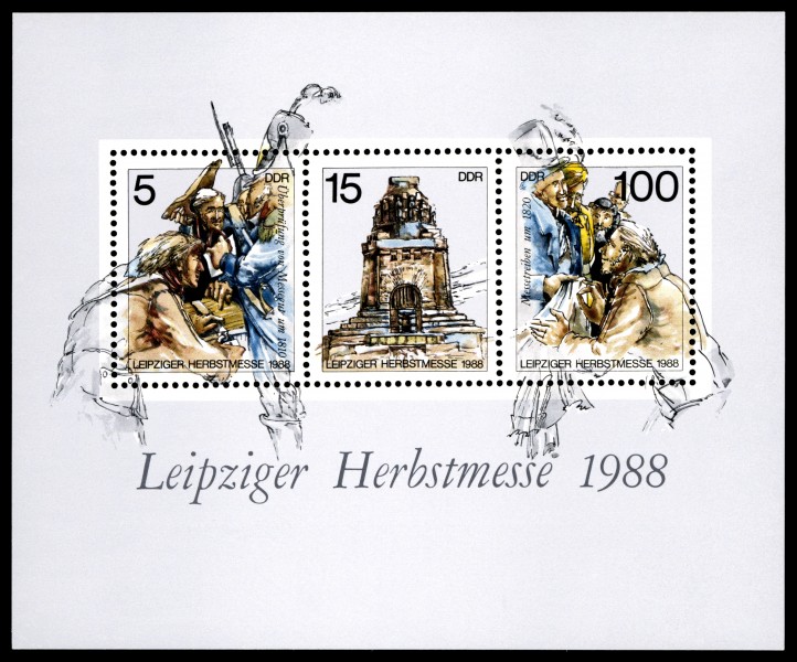 Stamps of Germany (DDR) 1988, MiNr Block 095