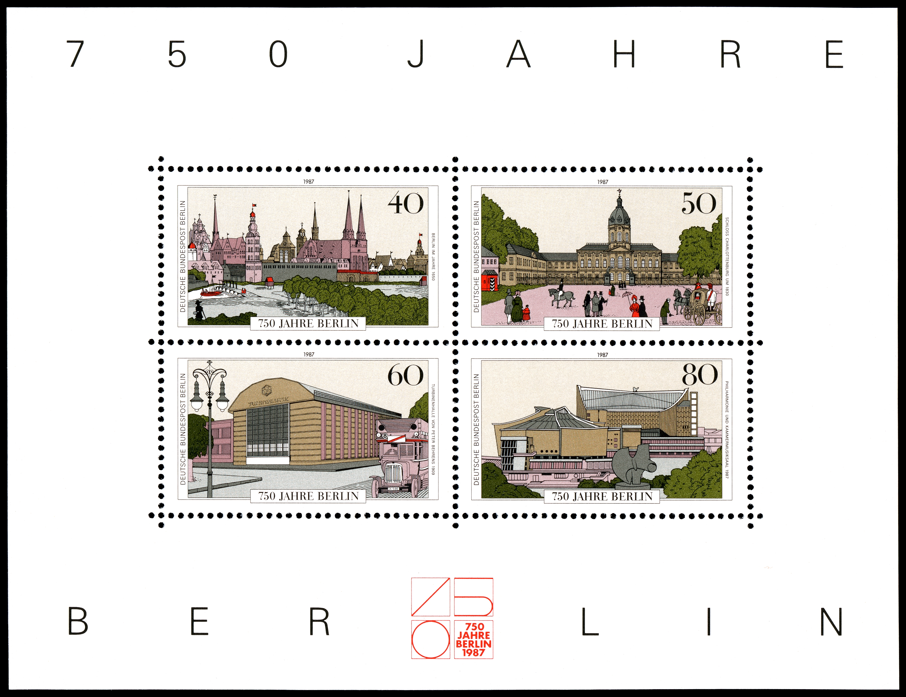 Stamps of Germany (Berlin) 1987, MiNr Block 8