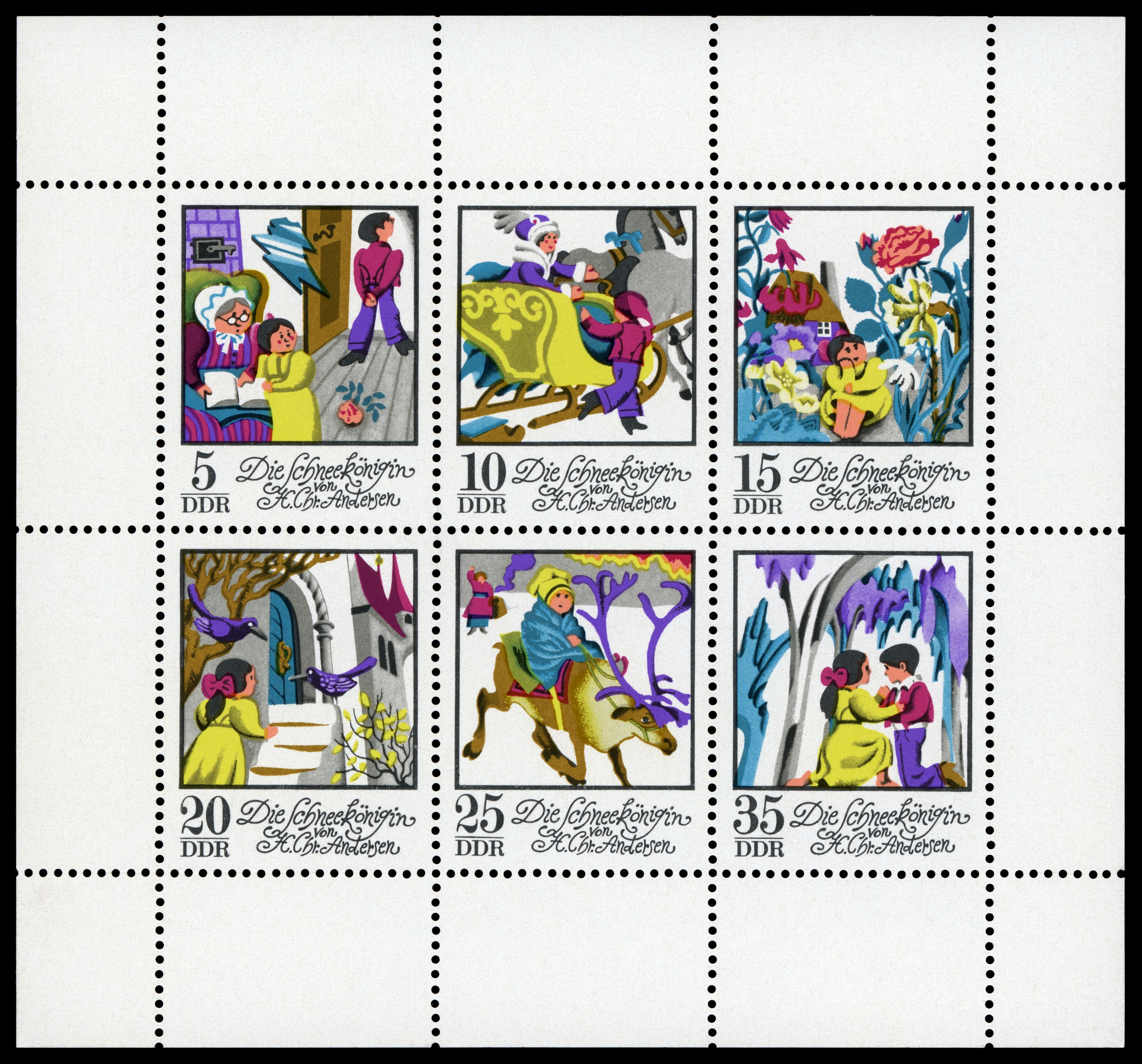 Stamps of Germany (DDR) 1972, MiNr Kleinbogen 1801-1806