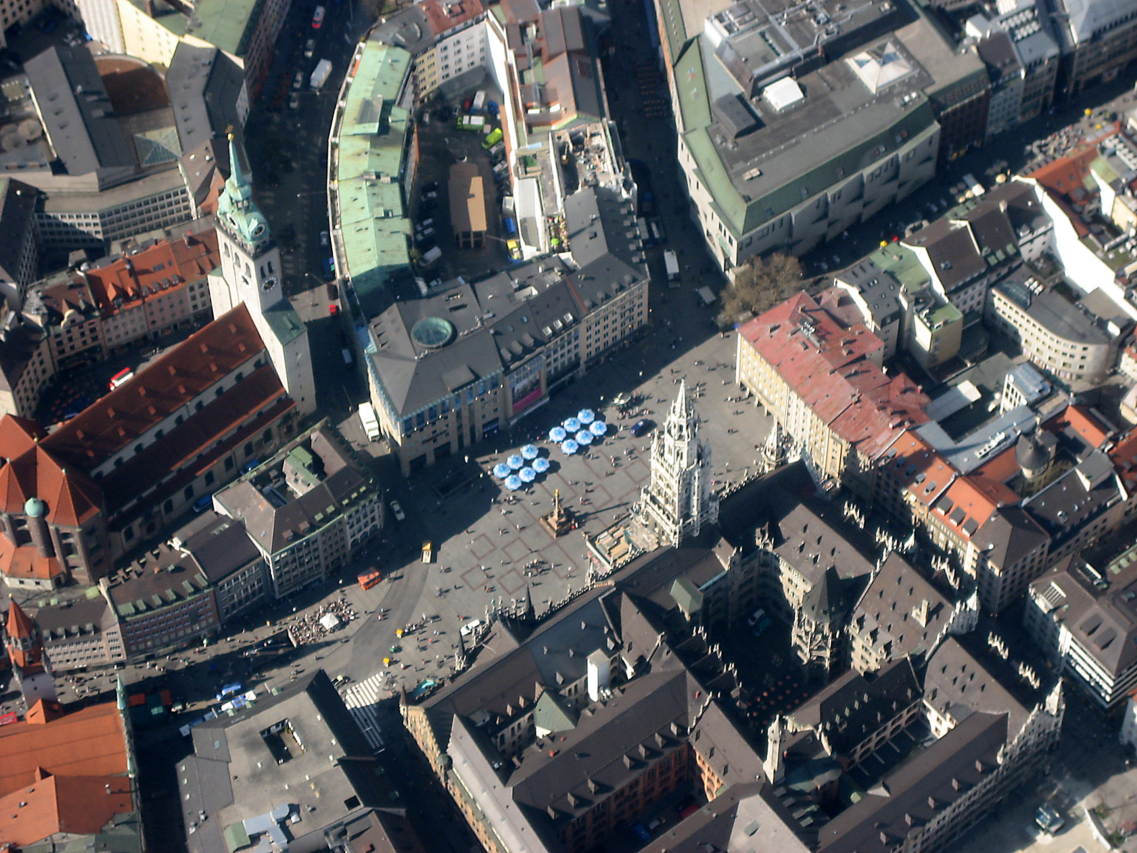 München - Marienplatz (Luftbild)