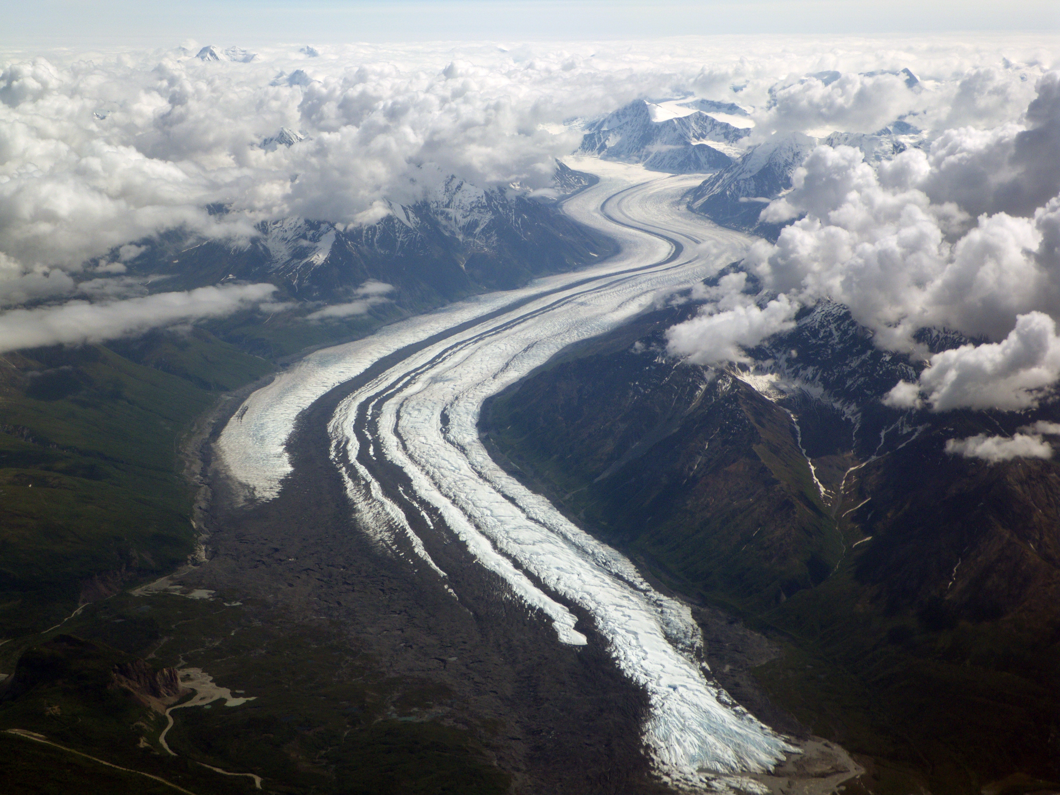 Matanuska Glacier From The Air