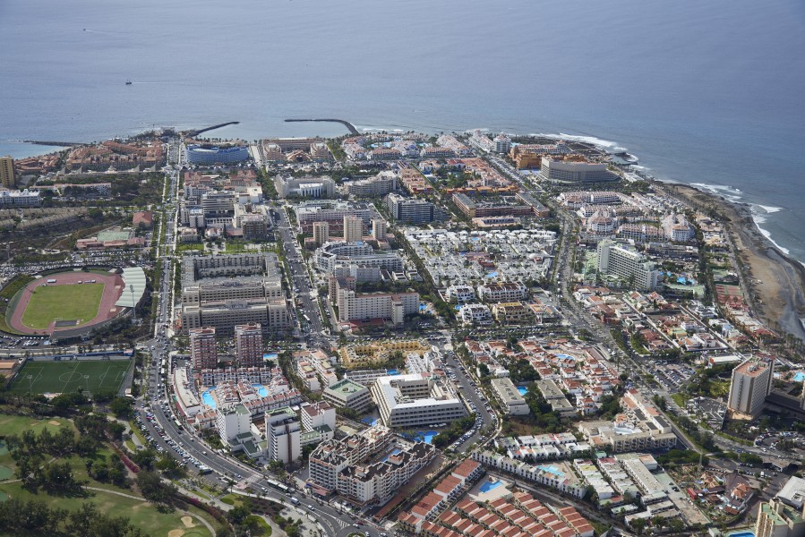 A0503 Tenerife, Playa de las Américas aerial view