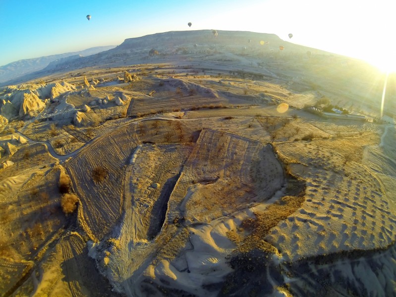 Aerial view of Cappadocia from hot air balloon 9310 Compressor rot