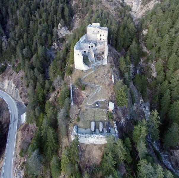 Belfort Castle as seen from South (aerial photo) 2