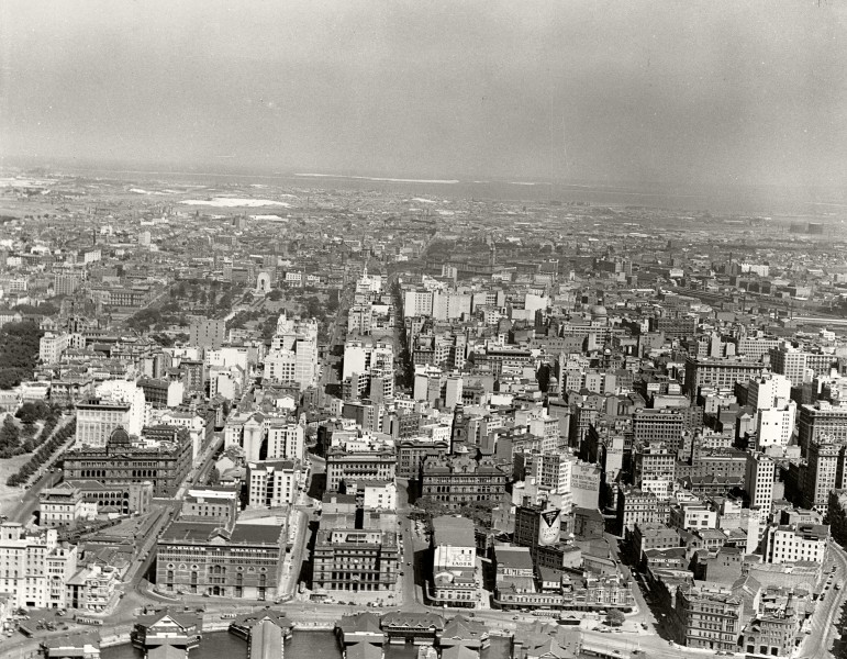 City looking south from Circular Quay - 1937 (29241828174)
