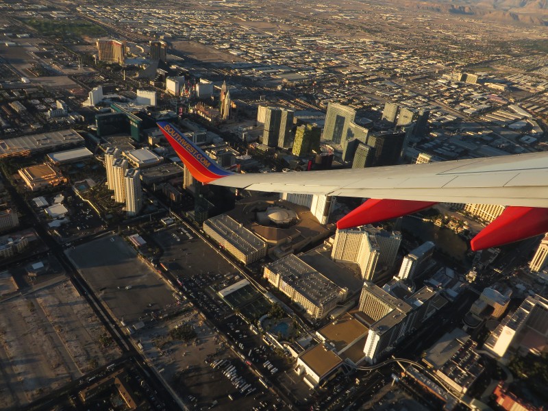 Las Vegas Strip During Takeoff from McCarran International Airport, Las Vegas, Nevada (15517068968)