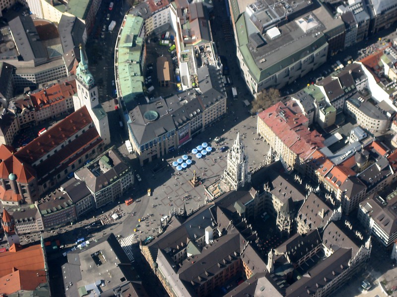 München - Marienplatz (Luftbild)