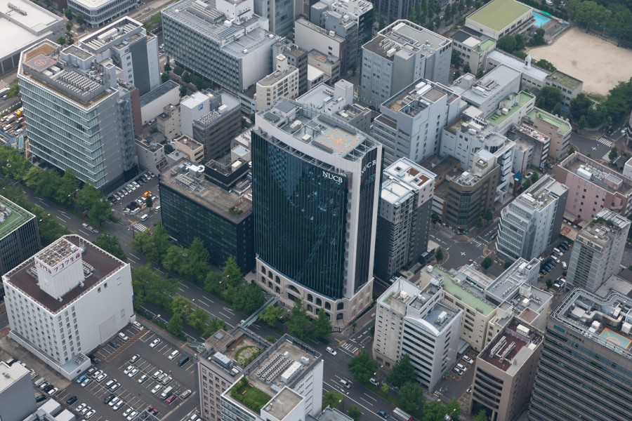 NUCB Marunouchi Tower Campus from above