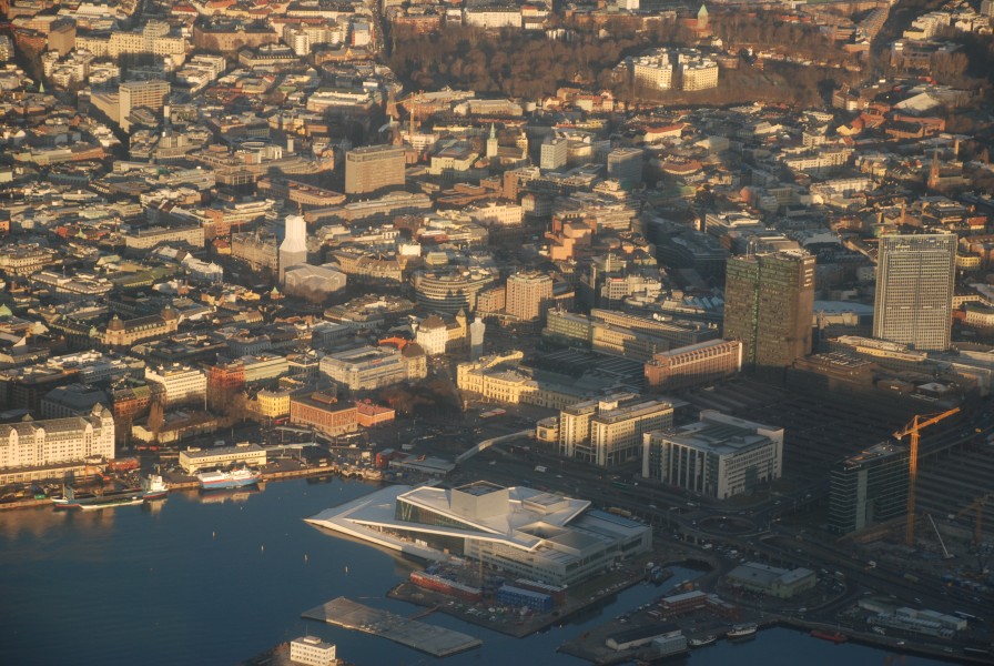 Oslo sentrum aerial