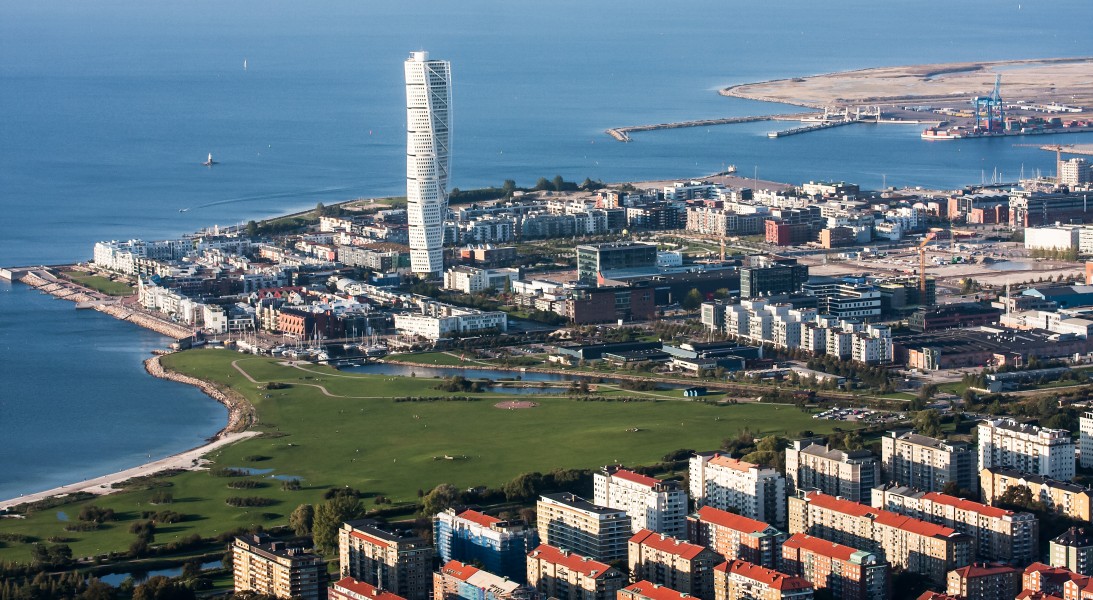 Västra hamnen–flygbild 06 september 2014-2