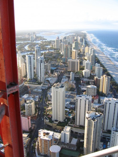 View of the Gold Coast from Q1 under construction