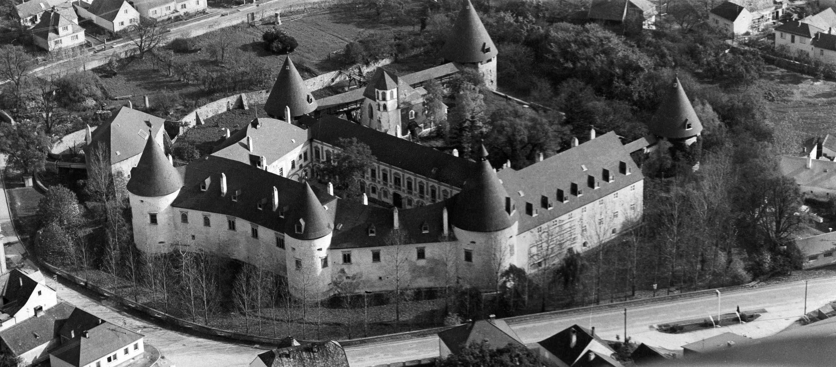Schloss Kobersdorf Luftaufnahme