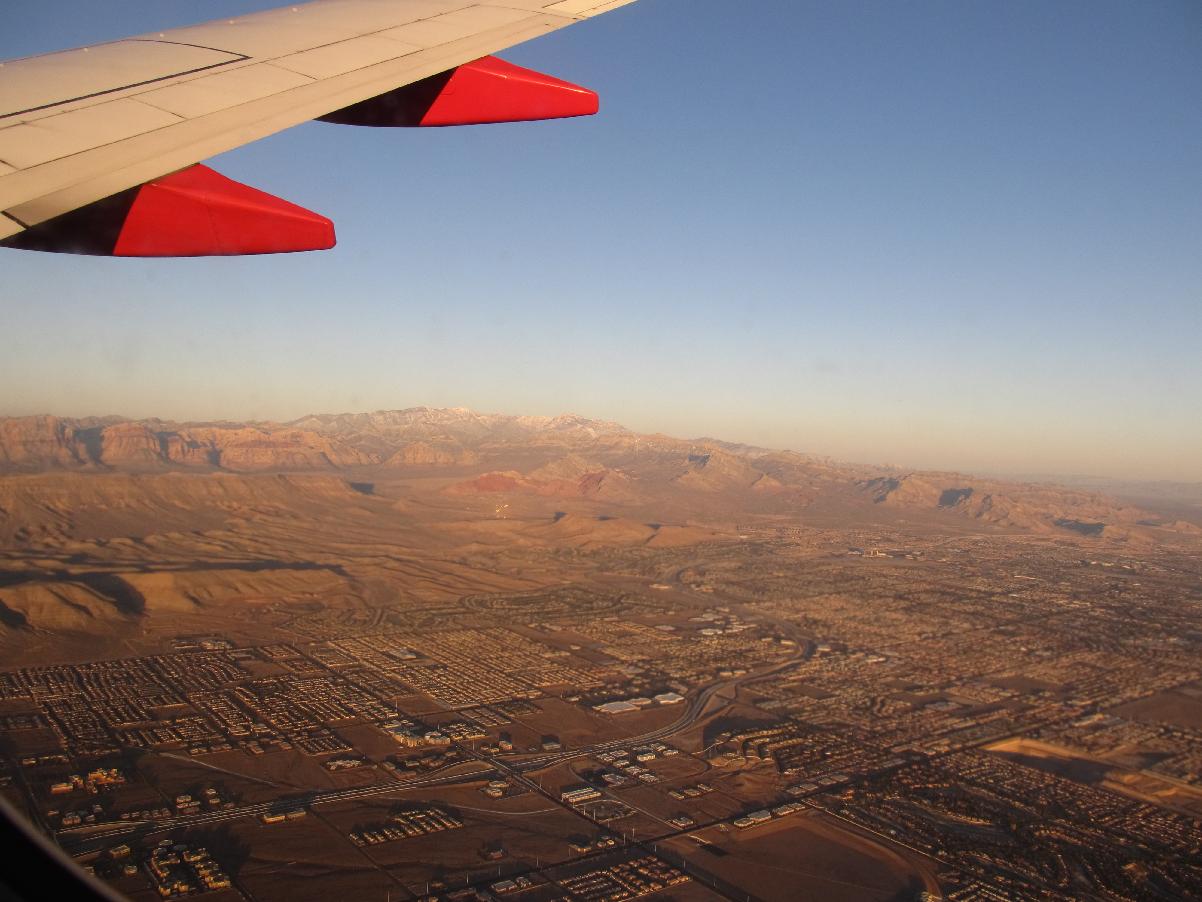 Southwest Las Vegas from Flight Between Las Vegas, Nevada and Orange County, California (6575726599)