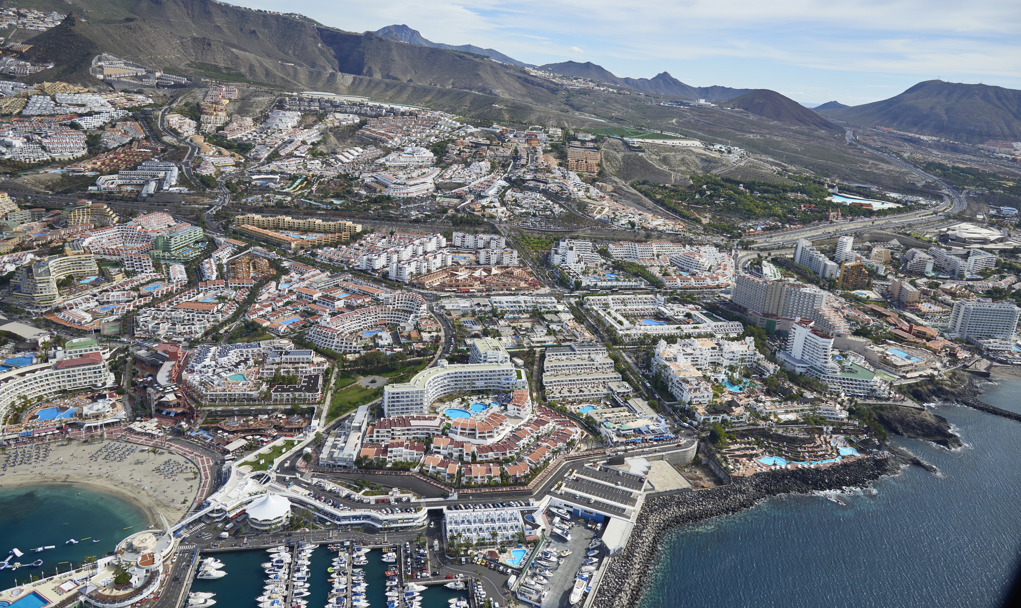 A0434 Tenerife, Adeje aerial view
