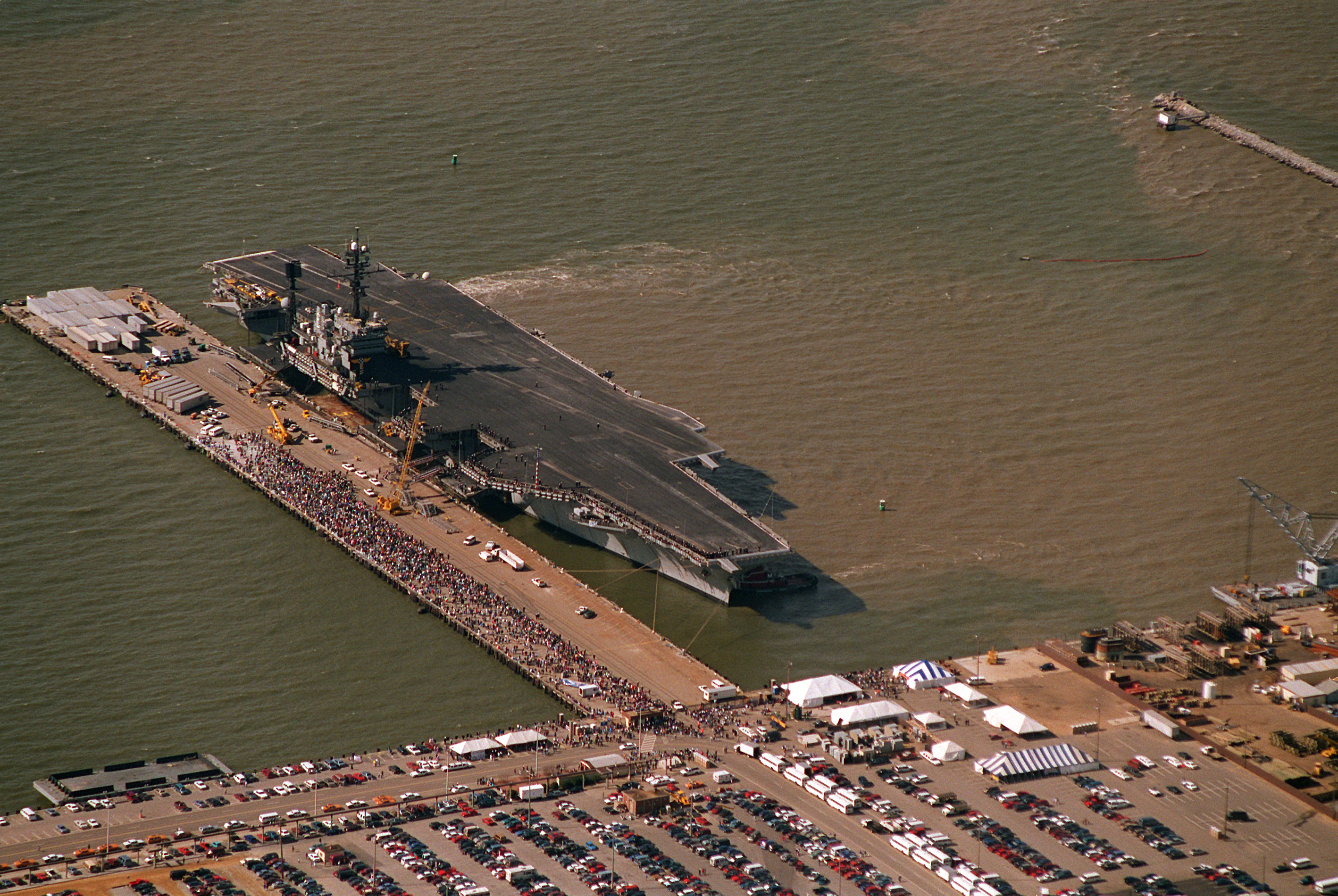 USS America (CV-66) returns from final deployment