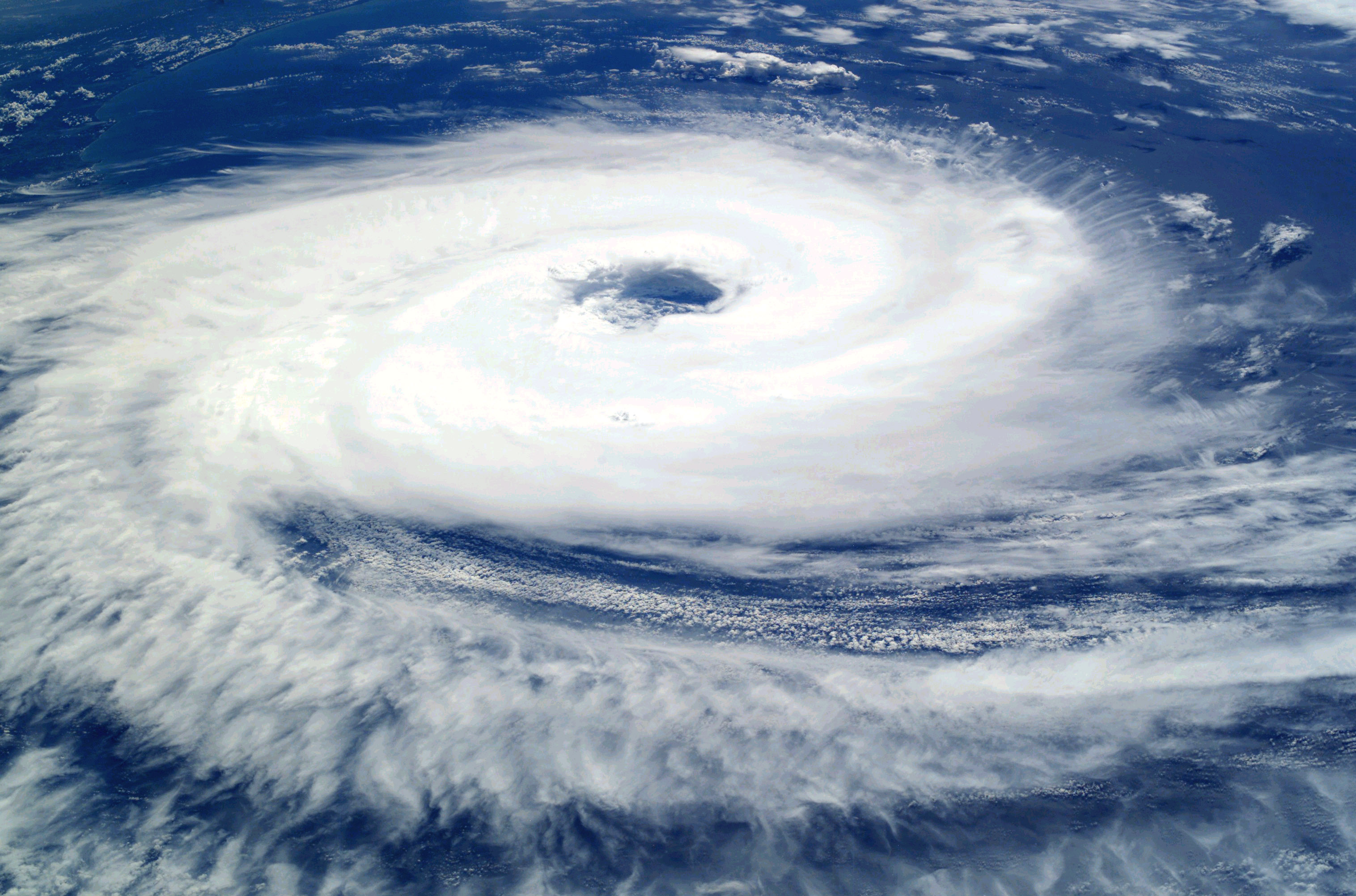 Cyclone Catarina from the ISS on March 26 2004