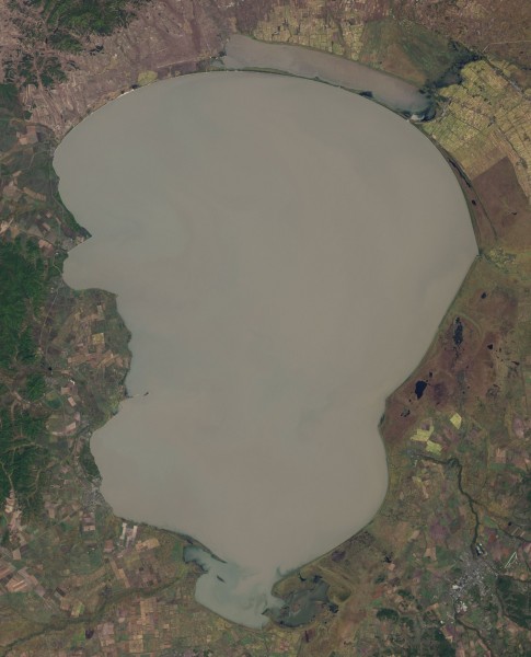 Lake Khanka Landsat 7 2001-09-25