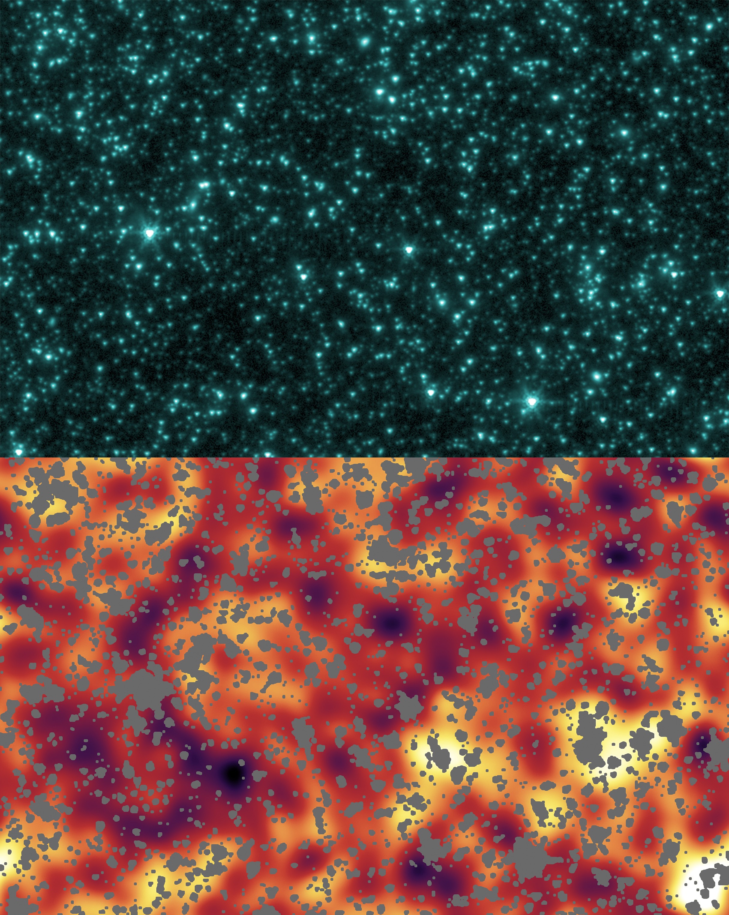 Hubble Deep Field by Spitzer