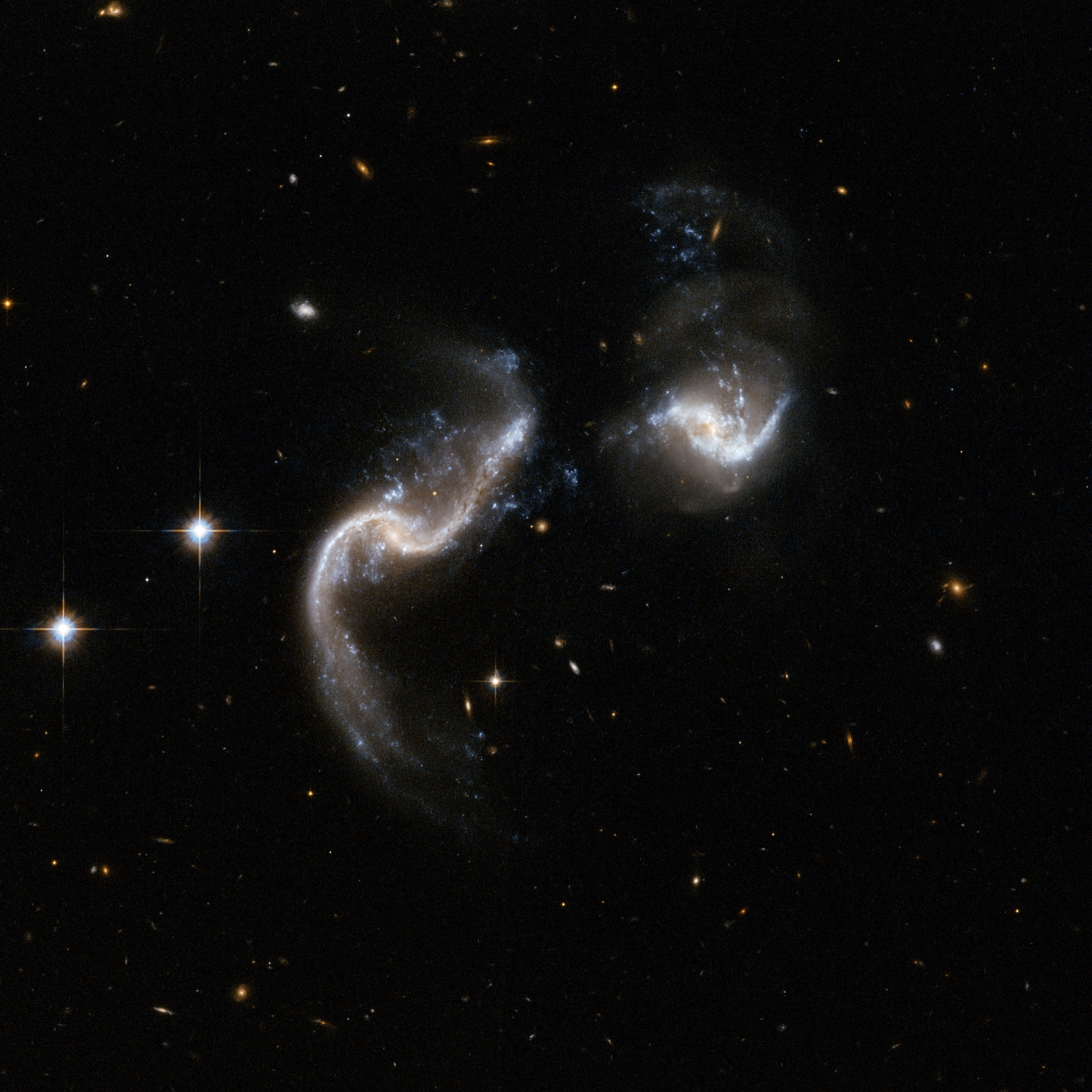 Hubble Interacting Galaxy Arp 256 (2008-04-24)