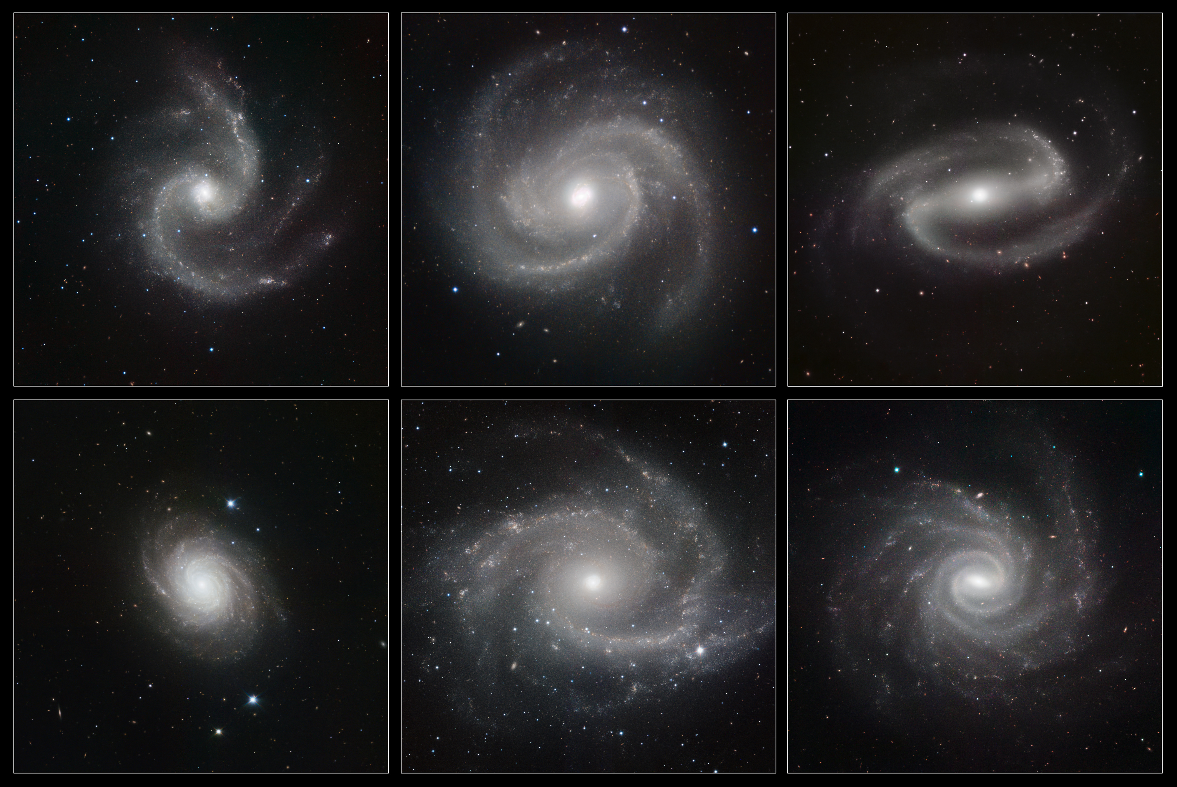 Six Spiral Galaxies ESO