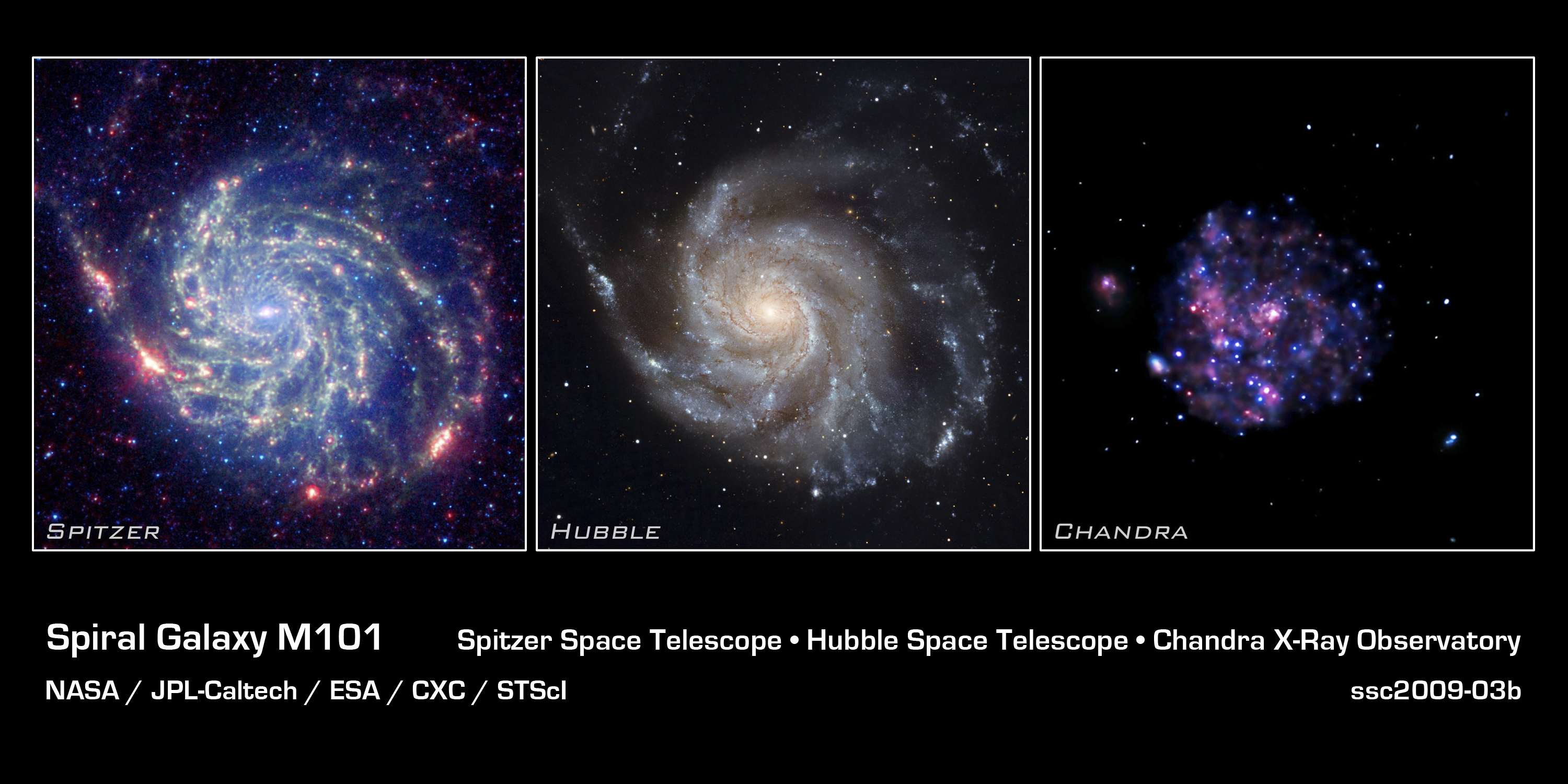Spiral Galaxy M101 - NASA's Great Observatories